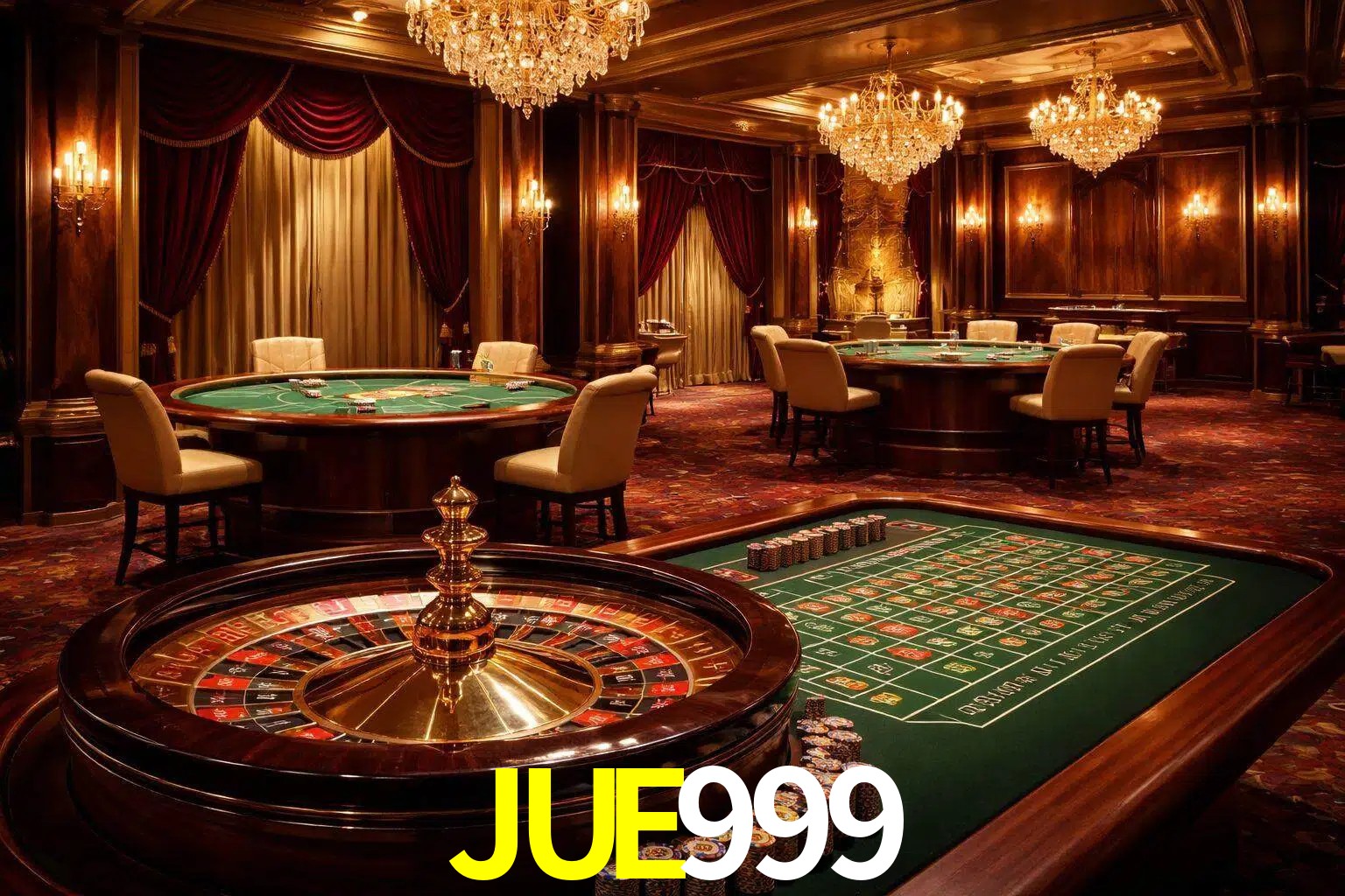 Una escena premium de mesa de casino en vivo con cartas, elementos de ruleta y un ambiente pulido de estudio de transmisión.